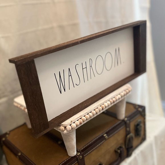 Rae Dunn | Accents | Rae Dunn Washroom Sign | Poshmark